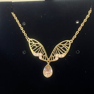 Swarovski Rose Gold Butterfly Necklace.